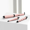 Мультистайлер Babyliss Curl & Wave Trio Styler, 58Вт, темп.режимов-2, 180°C, 210°C , термо килимок, рукавиця, кераміка, чорно-рожевий