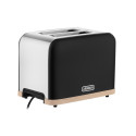 Тостер ARDESTO Wood Modern, 800Вт, метал, 2 слоти, чорний