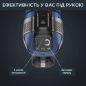 Пилосос Rowenta  безпровідний X-Force Flex 12.60 Auto Aqua, 320Вт, конт пил -0.1л, автон. робота до 45хв, вага-3кг, НЕРА, чорно-синій
