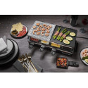 Гриль Russell Hobbs раклетниця Multi Raclette 3in1, 1400Вт, 8 сковорідок, нерж.сталь, чорний