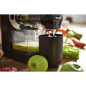 Соковитискач Philips Viva Collection шнековий 150Вт, чаша-1л, жмих-0.75л, пластик, чорний
