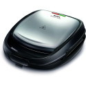 Мультимейкер Tefal Snack Time 3in1 700Вт, тефлон, 2 пластини, корпус-метал, чорно-сірий