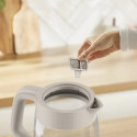 Електрочайник Tefal Morning Glass Kettle, 1.7л, скло, з підсвіткою, бежевий