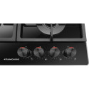 Варильна поверхня Hansa газова на склі, 59см, чавун, чорний