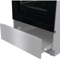 Плита Gorenje електрична склокерамічна, 70л, 50x60см, дисплей, приготування з паром, програматор, нерж