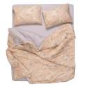 КПБ 2,0сп ARDESTO Gloria, підковдра 200х220см, простирадло 230х240см, наволочки (2) 50х70см, 100% бавовна, сатин, магнолія, смужки