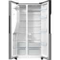 Холодильник SBS Gorenje, 179х70х92см, 2 двері, 376(190)л, А++, NF+, Інв., Зона св-ті, диспенсер, генератор льоду, Зовн. Диспл, нерж