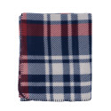 Плед ARDESTO Fleece 130x160см, 100% поліестер, клітинка, синьо-бордовий