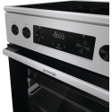 Плита Gorenje електрична склокерамічна, 70л, 50x60см, дисплей, приготування з паром, програматор, нерж