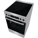 Плита Gorenje електрична склокерамічна, 70л, 50x60см, дисплей, приготування з паром, програматор, нерж