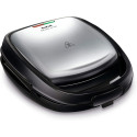Мультимейкер Tefal Snack Time 3in1 700Вт, тефлон, 2 пластини, корпус-метал, чорно-сірий