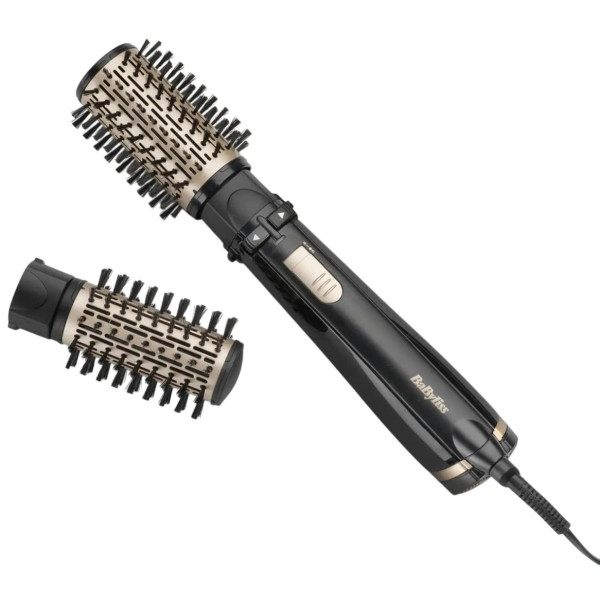 Фен-щітка Babyliss Big Hair Dual 1000, 1000Вт, 2 режими, хол. обдув, оберт. насадок, 2 насадки, чорний