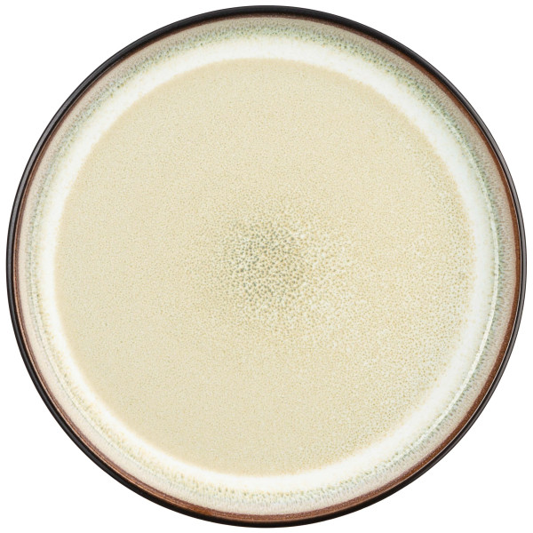 Тарілка десертна ARDESTO Bolzano, 20.3см, кераміка, чорно-зелений