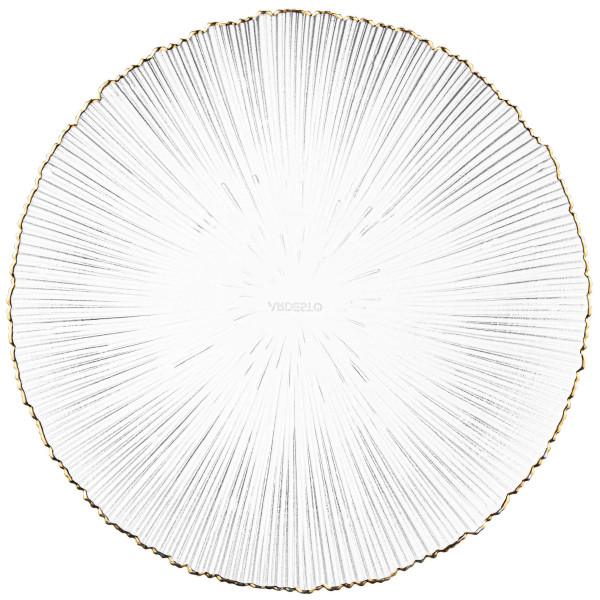 Тарілка ARDESTO Mallow, 21см, скло, прозорий