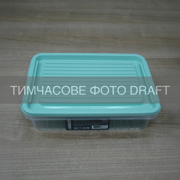 Контейнер для зберігання харчових продуктів ARDESTO Fresh 1.8л, пластик, прямокутна, блакитний