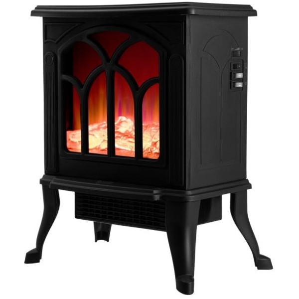 Камін електричний, декоративний Neo Tools, 30м кв, 1500Вт, керамічний нагрів. елемент (PTC), чорний