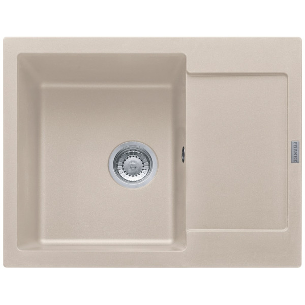 Мийка кухонна Franke Maris, фраграніт, прямокутник, з крилом, 620х500х200мм, чаша - 1, врізна, MRG 611-62, сахара