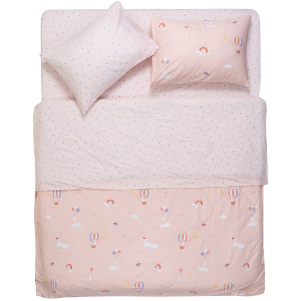 КПБ 2,0сп ARDESTO Gloria, підковдра 200х220см, простирадло 230х240см, наволочки (2) 50х70см, 100% бавовна, сатин, радість, рожевий