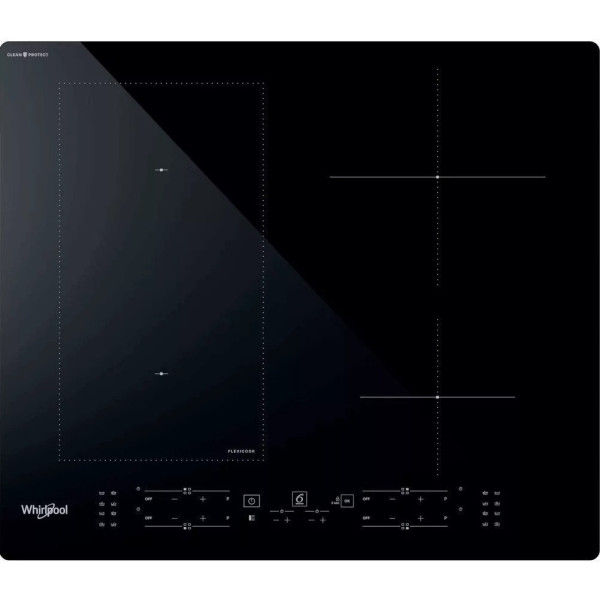 Варильна поверхня Whirlpool індукційна, 60см, розширена зона, чорний