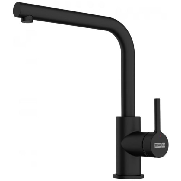 Змішувач для кухні Franke Lina L Shape, довж.виливу - 212мм, поворотний, 1важіль, чорний матовий