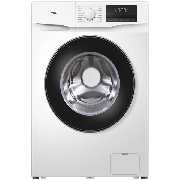 Пральна машина TCL фронтальна, 6кг, 1000, B, 45см, дисплей, пара, інвертор, білий
