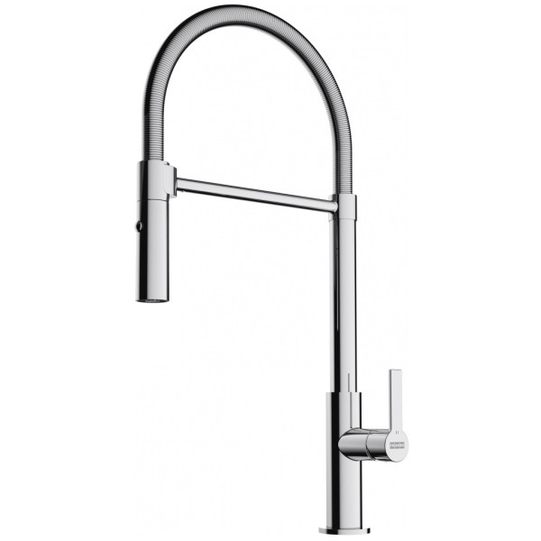 Змішувач для кухні Franke Maris Slim SemiPro, довж.виливу - 216мм, поворотний, 1+1фільтр+душ, хром