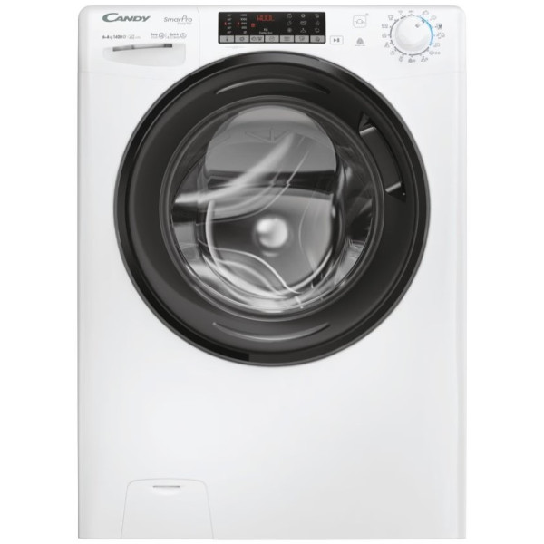 Прально-сушильна машина Candy фронтальна, 6(4)кг, 1400, A, 45.4см, дисплей, пара, інвертор, білий