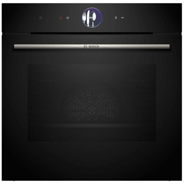 Духова шафа Bosch електрична, 67л, A+, дисплей, конвекція, піроліз, ф-ція мікрохвиль, чорний