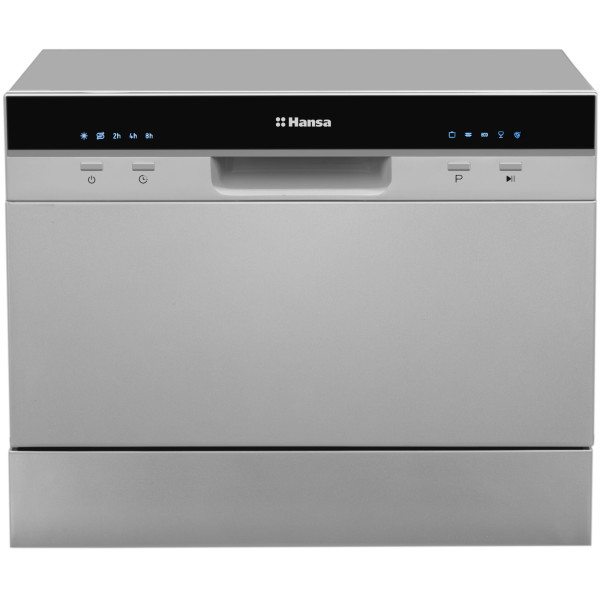 Посудомийна машина Hansa настільна, 6компл., A+, 55см, дисплей, сріблястий