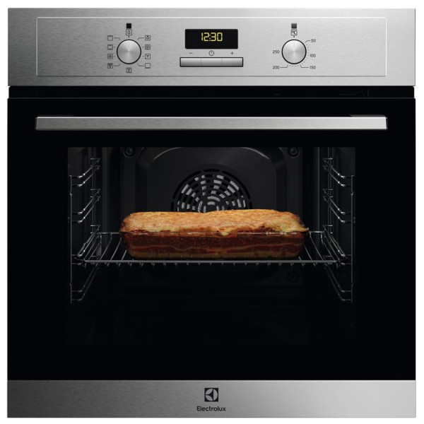Духова шафа Electrolux електрична, 65л, A, дисплей, конвекція, нерж