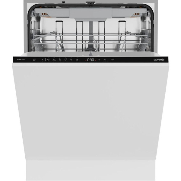 Посудомийна машина Gorenje вбудовувана, 16компл., C, 60см, AquaStop, автоматичне відчинення, сенсорн.упр, 3 кошики, білий
