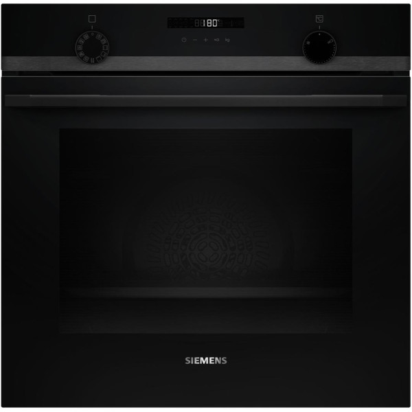 Духова шафа Siemens електрична, 76л, A, дисплей, конвекція, телескопічні направляючі, чорний