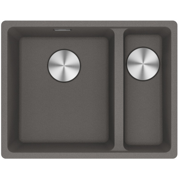 Мийка кухонна Franke Maris, фраграніт, прямокутник, без крила, 553х433х200мм, чаша - 1.5, під стільницю, MRG 160, сірий камінь