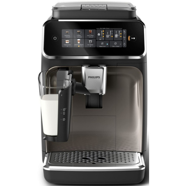 Кавомашина Philips Series 3300 1.8л, зерно + мелена, автомат.капучинатор, дисплей, авторецептів - 6, чорний