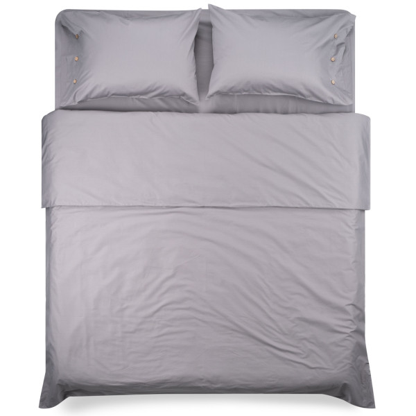 Простирадло ARDESTO Mix&Match, 240х260см, 100% бавовна, сатин, сірий