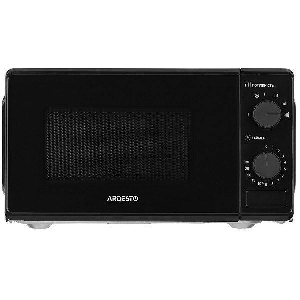 Мікрохвильова піч ARDESTO, 20л, мех.управл., 700Вт, відкр.кнопкою, чорний