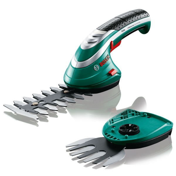 Кущоріз акумуляторний Bosch ISIO 3.6В акб 1х1.5А·год лезо 12см крок різу 8мм 0.5кг