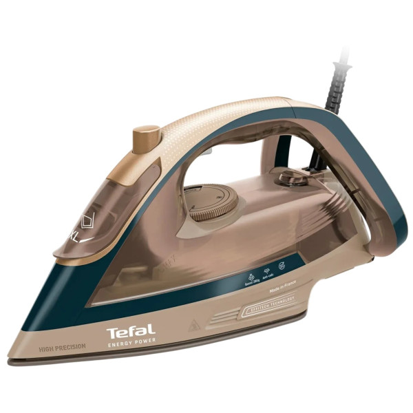 Праска Tefal Energy Power, 1500Вт, 270мл, паровий удар -280гр, постійна пара - 20гр, керам. підошва, бежевий