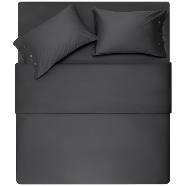 Простирадло ARDESTO Mix&Match Premium, 240x260см, 100% бавовна, сатин, сірий