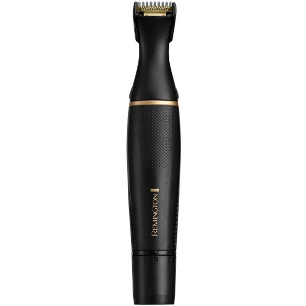 Тример Remington T-Series, для бороди, вусів, окантовки, брови, носа та вух, ААх1, вібраційний мотор, насадок-4, сталь, чорний