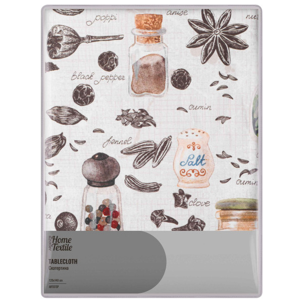 Скатертина ARDESTO Spice 120х140см, 90% поліестер, 10% бавовна