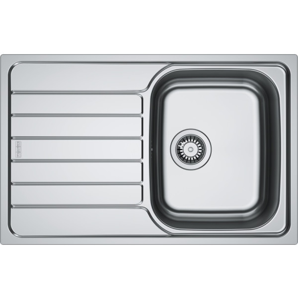 Мийка кухонна Franke Spark, нерж.сталь, прямокутник, з крилом, 780х500х340мм, чаша - 1, врізна, SKL 611-78, нерж декор