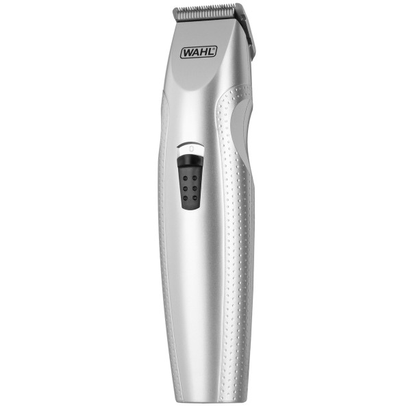 Тример WAHL Mustache & Beard, для бороди і вусів, ААx3, роторний мотор, насадок-4, тример для носа, підставка, сталь, сірий