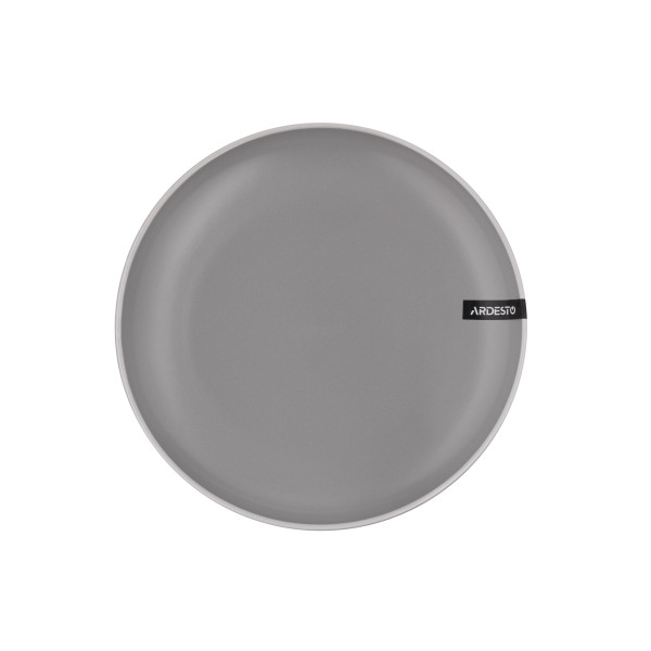 Тарілка десертна ARDESTO Cremona Dusty grey, 19см, кераміка, сірий