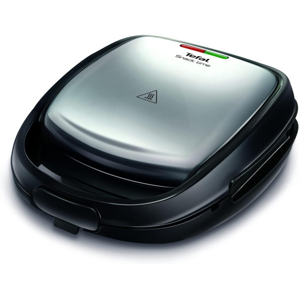 Мультимейкер Tefal Snack Time 3in1 700Вт, тефлон, 2 пластини, корпус-метал, чорно-сірий