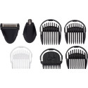 Набір для стрижки Babyliss, для бороди, вусів, голови, носа і тіла, акум., вібраційний мотор, насадок-8, чохол, сталь, сірий