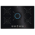 Варильна поверхня Electrolux газова на склі, 75см, чавун, електрон. керування, Hob2Hood, чорний