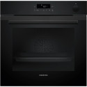Духова шафа Siemens електрична, 71л, A+, пара, дисплей, конвекція, телескопічні напрямні, чорний