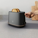 Тостер Electrolux 980Вт, метал, чорний