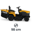 Трактор садовий бензиновий STIGA Estate598W 1040Вт висота 25-80мм, 7 положень, 240л, ширина 98см, 165кг